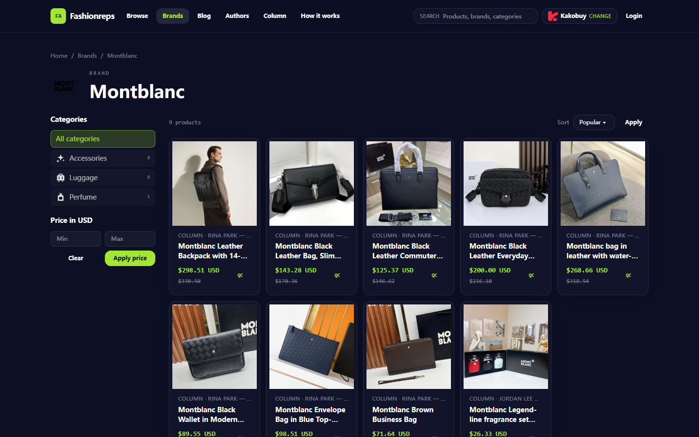 Verifying Montblanc Coupons on fashionreps