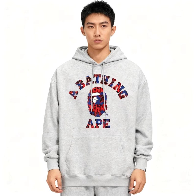 Bape White Hoodie in Relaxed Streetwear Style: Decoding 63 Loopback Colorway Codes Before You Pick White