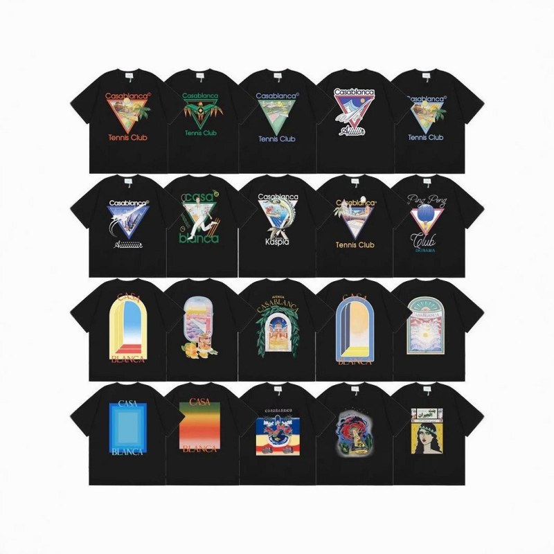 Casablanca Graphic Print Black T-Shirt Review: 250 g Cotton Streetwear Tee