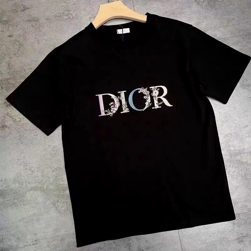 Dior Black Distressed-Logo Tee Review: A $4.33 Cotton Crew Neck Listed for All Four Seasons