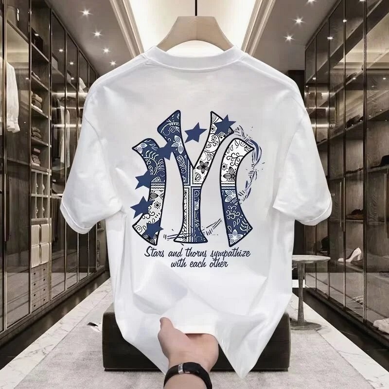 MLB Blue Printed Streetwear T-Shirt—Special Offer Review: We Timed the Quick-Dry Claim on a $3.73 Milk-Silk Tee