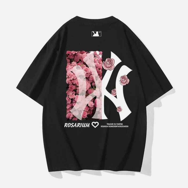 MLB Rose Black T-Shirt Review: $4.18, Four Colorways, and One Rose Print Doing All the Work