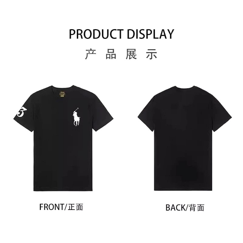 Layering Test: Polo Ralph Lauren's $16.57 Black Pony Tee Under an Open Jacket