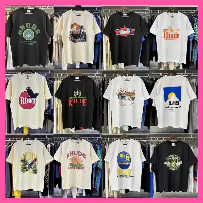 Rhude Streetwear T-Shirt Collection Review: 220g Long-Staple Cotton, Loose Cut, and a Sizing Trap