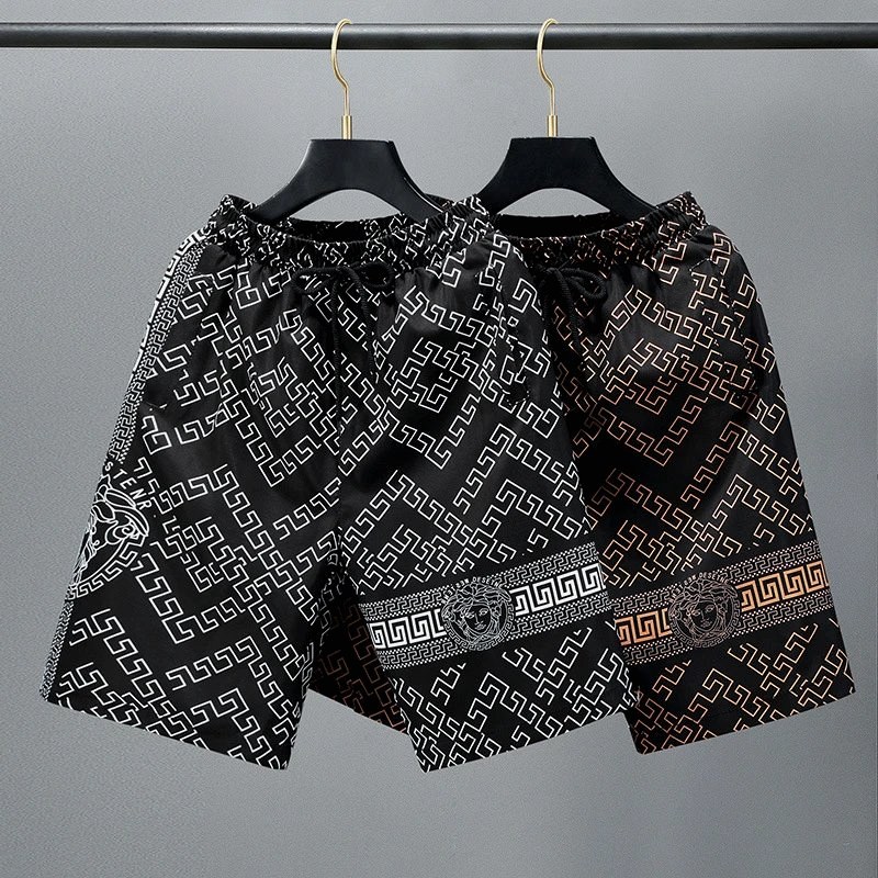 Versace Black Shorts in Everyday Casual Style Review: A $6.87 Street Short Squared Against the Swim Trunk It Gets Mistaken For
